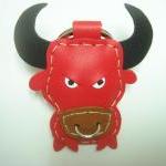 Paul the Bull Leather Keych..