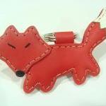 Kato the Fox Leather Keycha..
