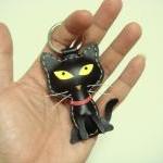 Octavian the Cat leather ke..