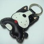 Boston Terrier Leather Keyc..