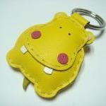 Hugo the Hippo Leather Keyc..